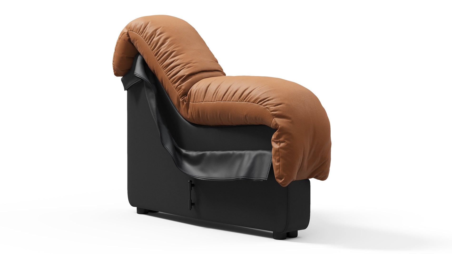 DS 600Vintage Tan and Black Vegan Leather