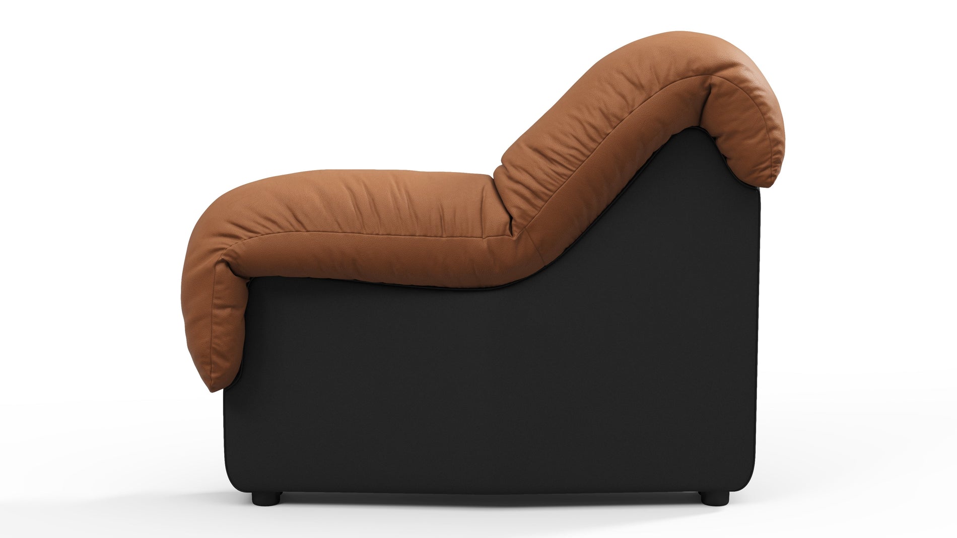DS 600Vintage Tan and Black Vegan Leather