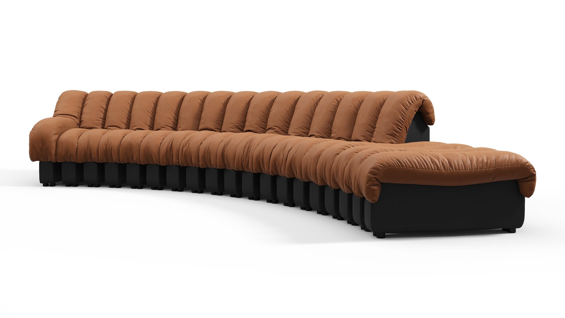 DS 600Vintage Tan and Black Vegan Leather