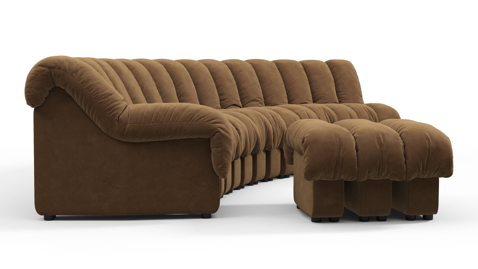 DS 600Brown Vegan Suede