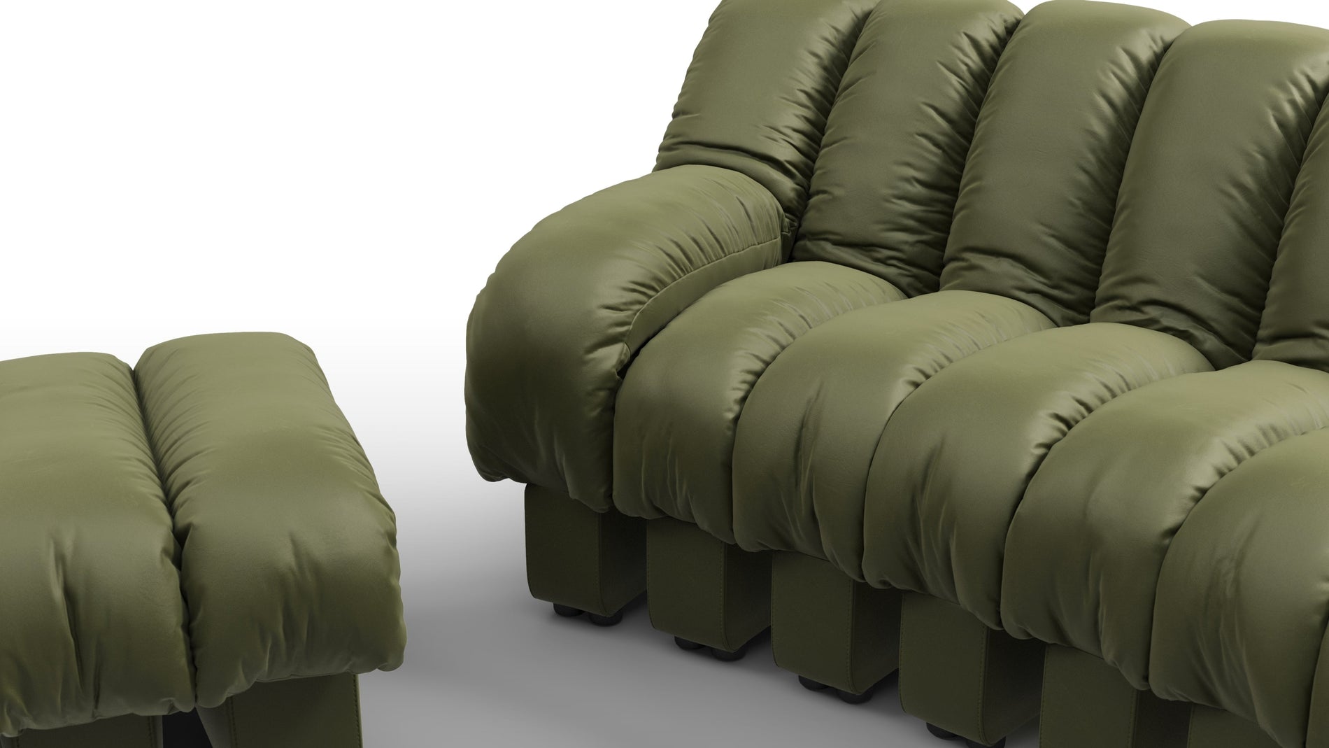 DS 600Deep Olive Vegan Leather