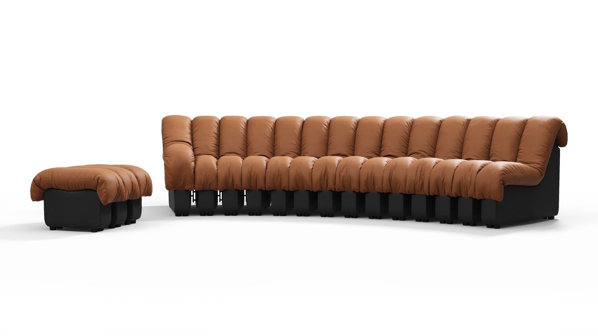 DS 600Vintage Tan and Black Vegan Leather