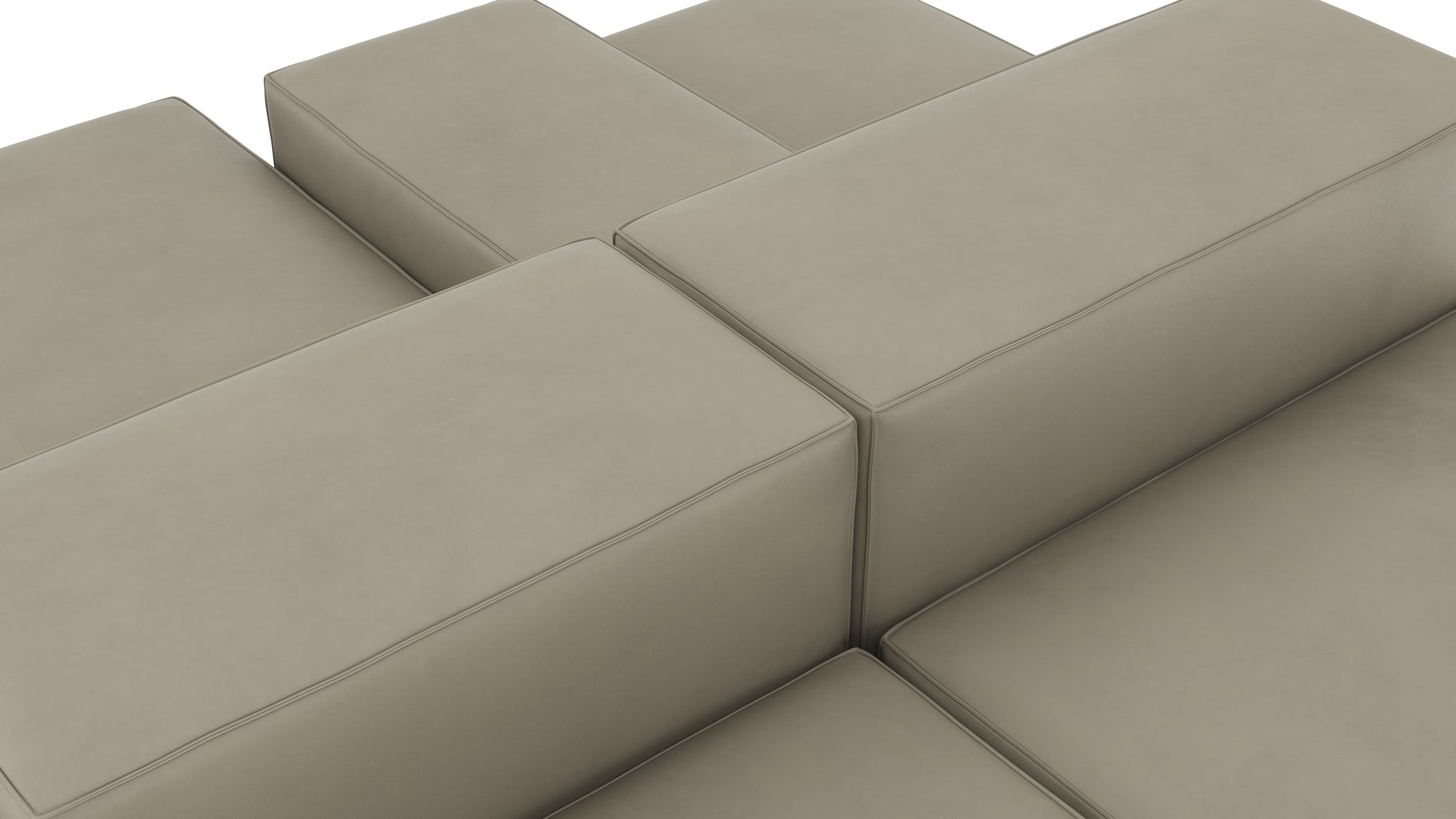 ExtrasoftBeige Gray Vegan Leather