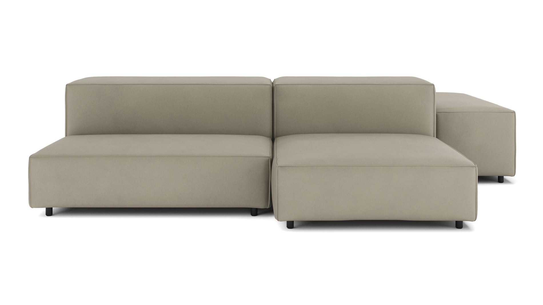 ExtrasoftBeige Gray Vegan Leather