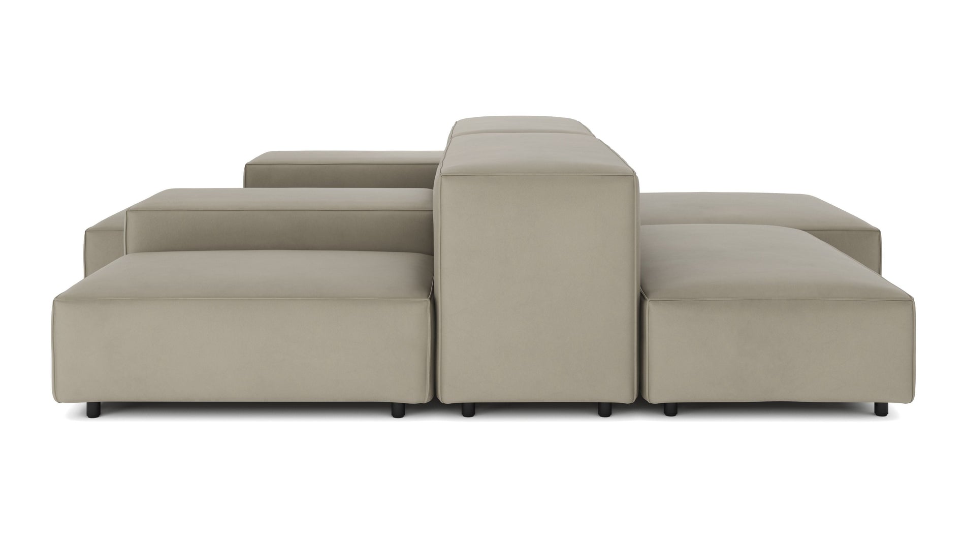 ExtrasoftBeige Gray Vegan Leather