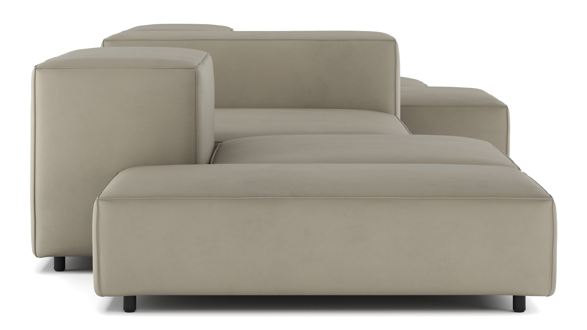 ExtrasoftBeige Gray Vegan Leather