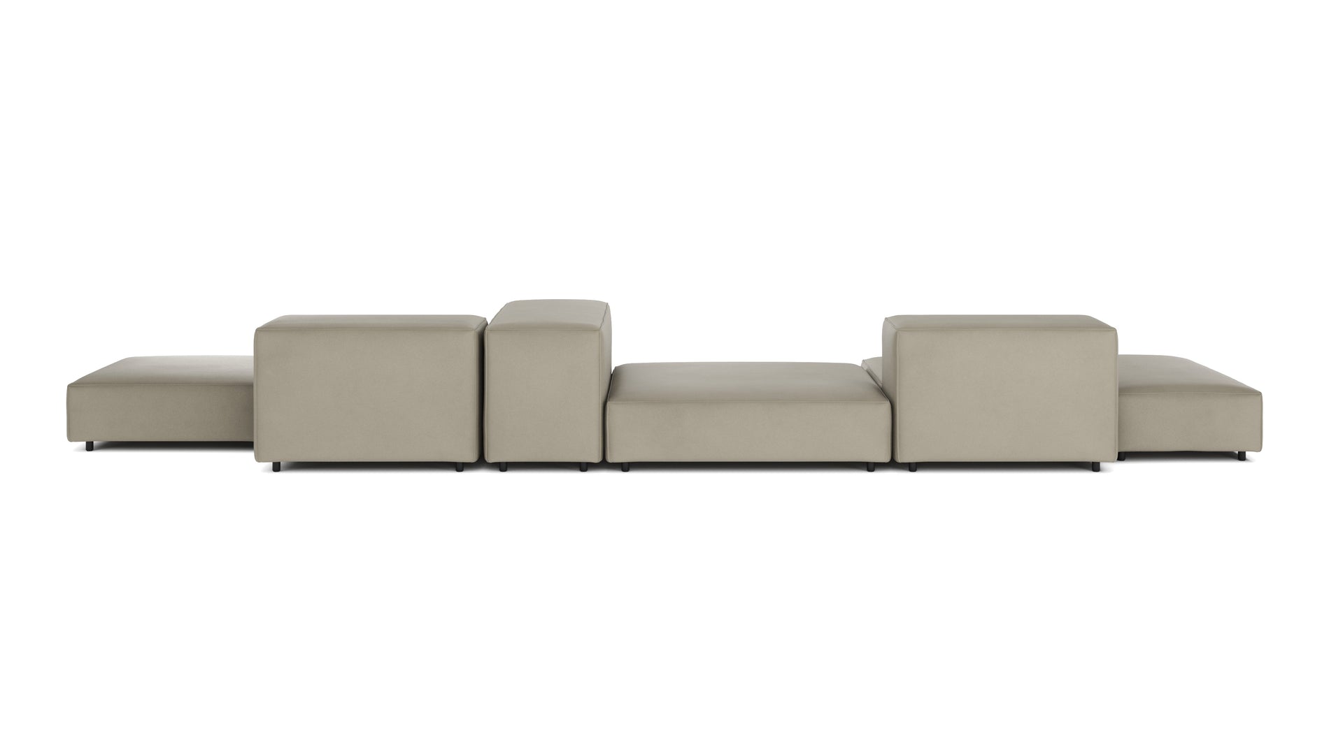 ExtrasoftBeige Gray Vegan Leather