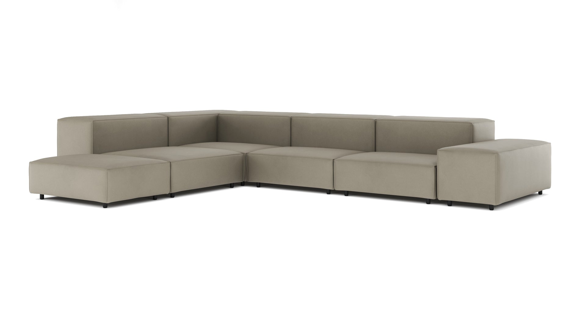 ExtrasoftBeige Gray Vegan Leather