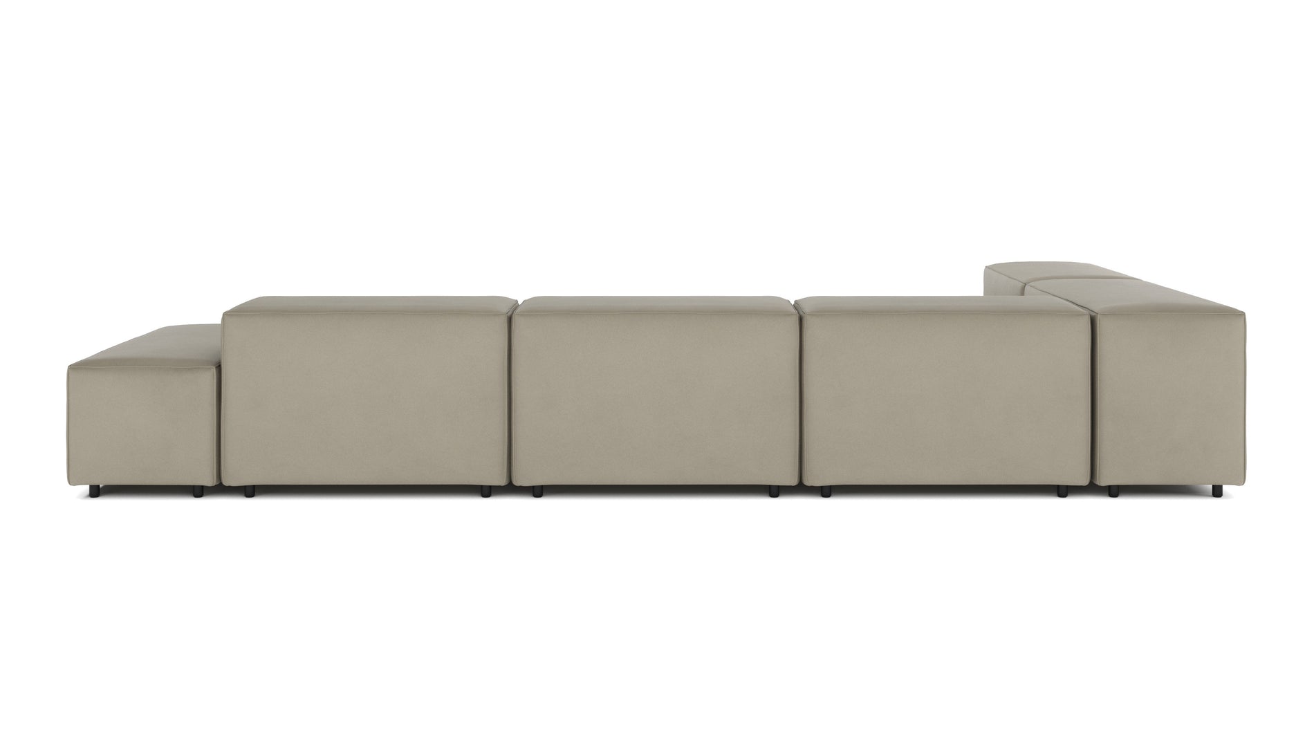 ExtrasoftBeige Gray Vegan Leather