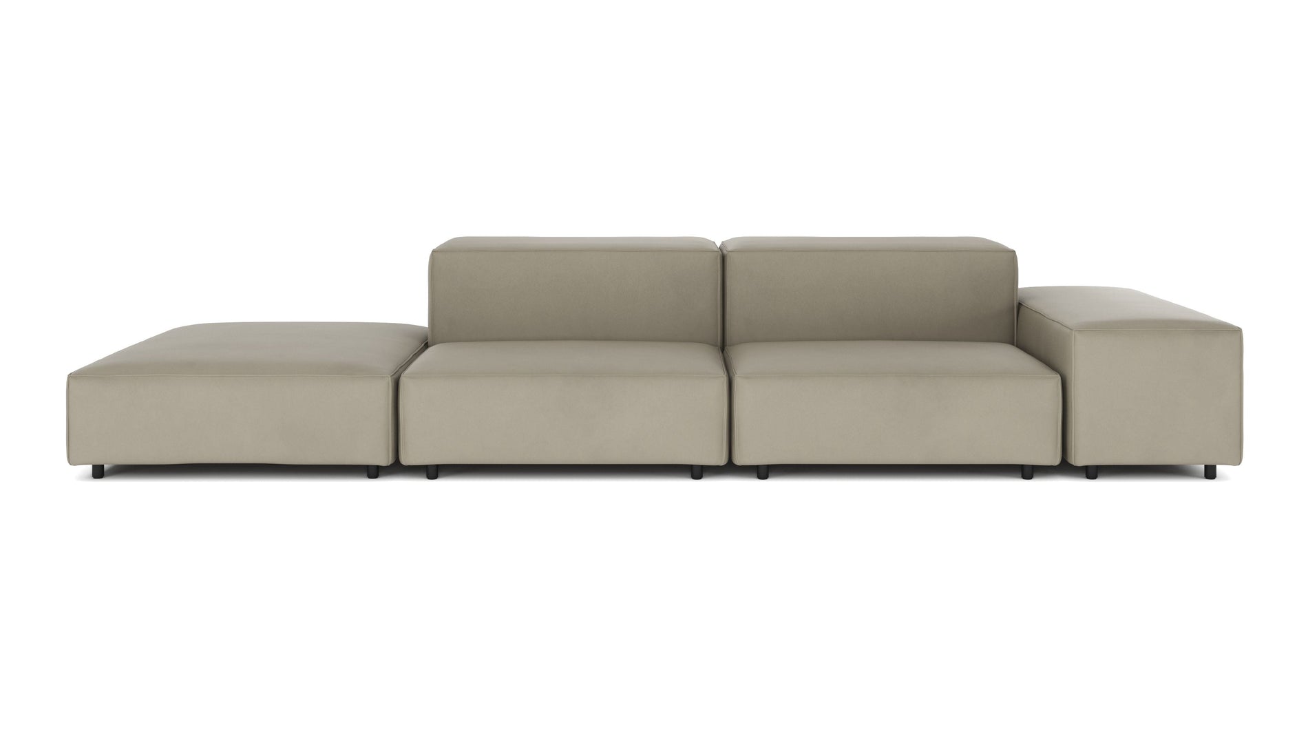 ExtrasoftBeige Gray Vegan Leather