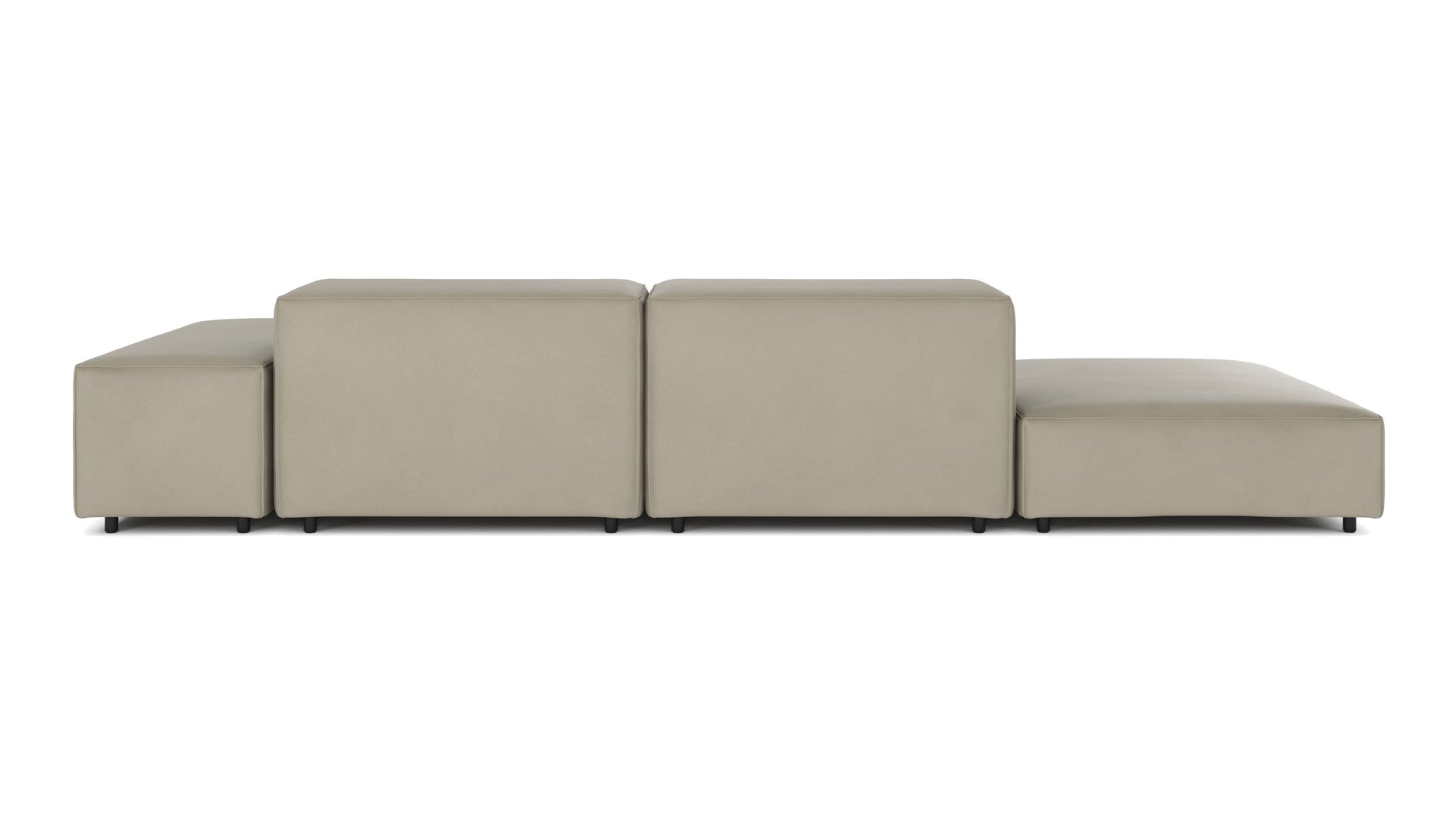 ExtrasoftBeige Gray Vegan Leather