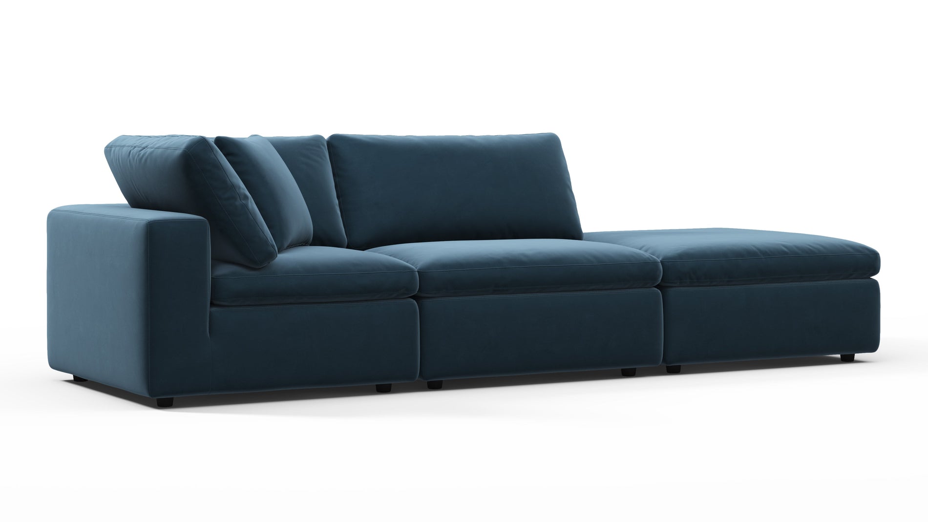SkyPrussian Blue Luxe Velvet