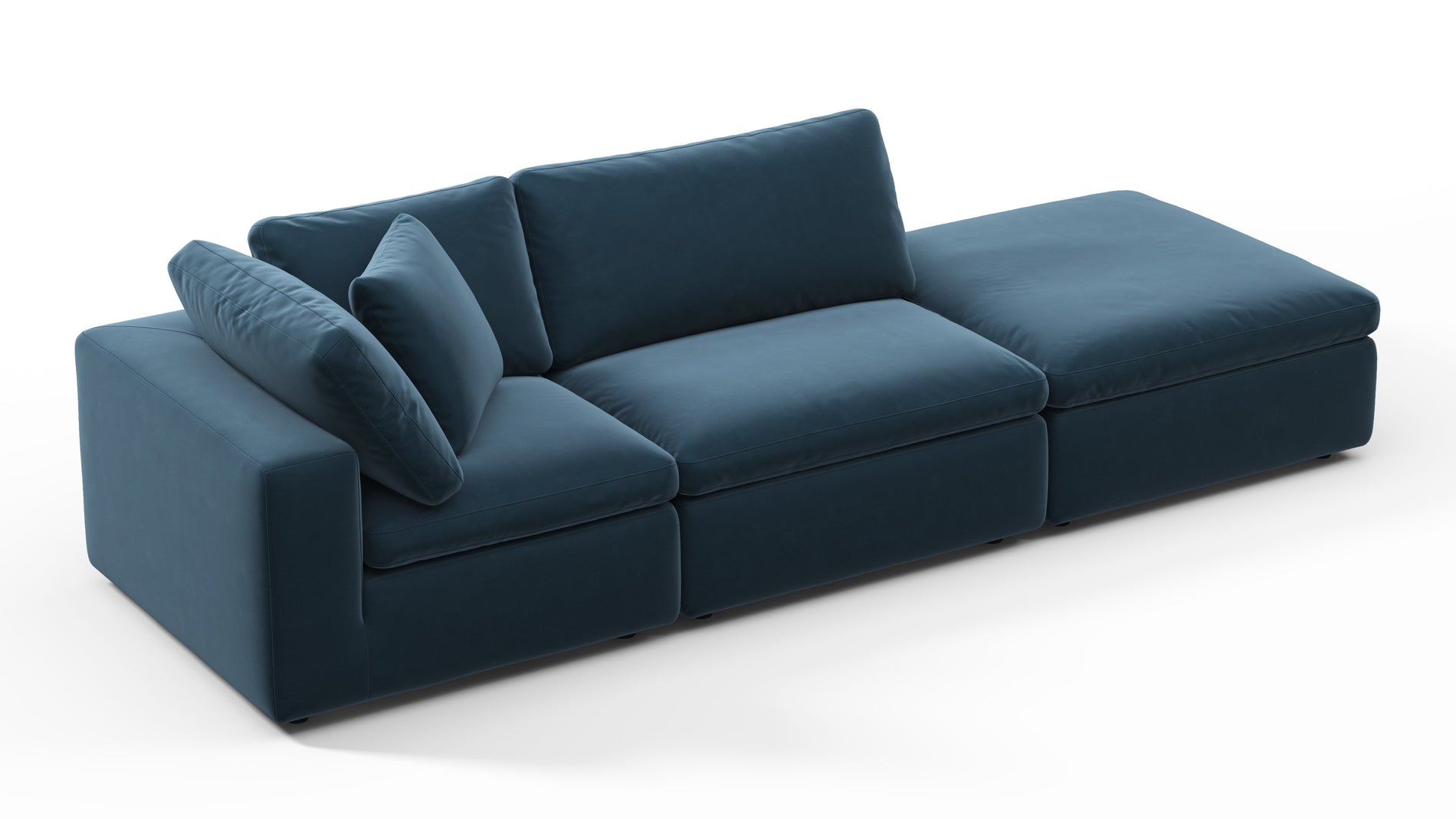 SkyPrussian Blue Luxe Velvet