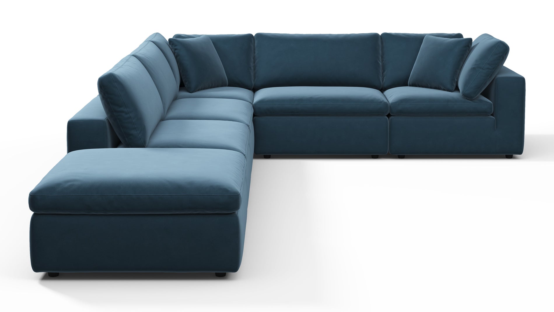 SkyPrussian Blue Luxe Velvet
