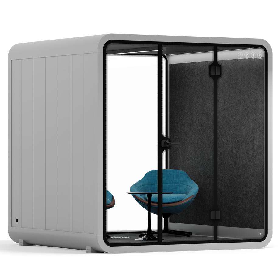 Cabina de reuniones Quell - 6 personasLight Grey / Dark Grey / Furniture Set 2