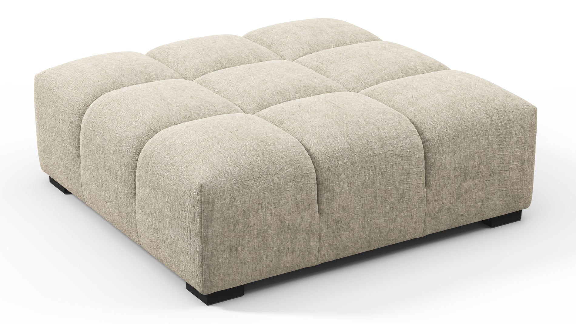 TuftyBeige Gray Chenille