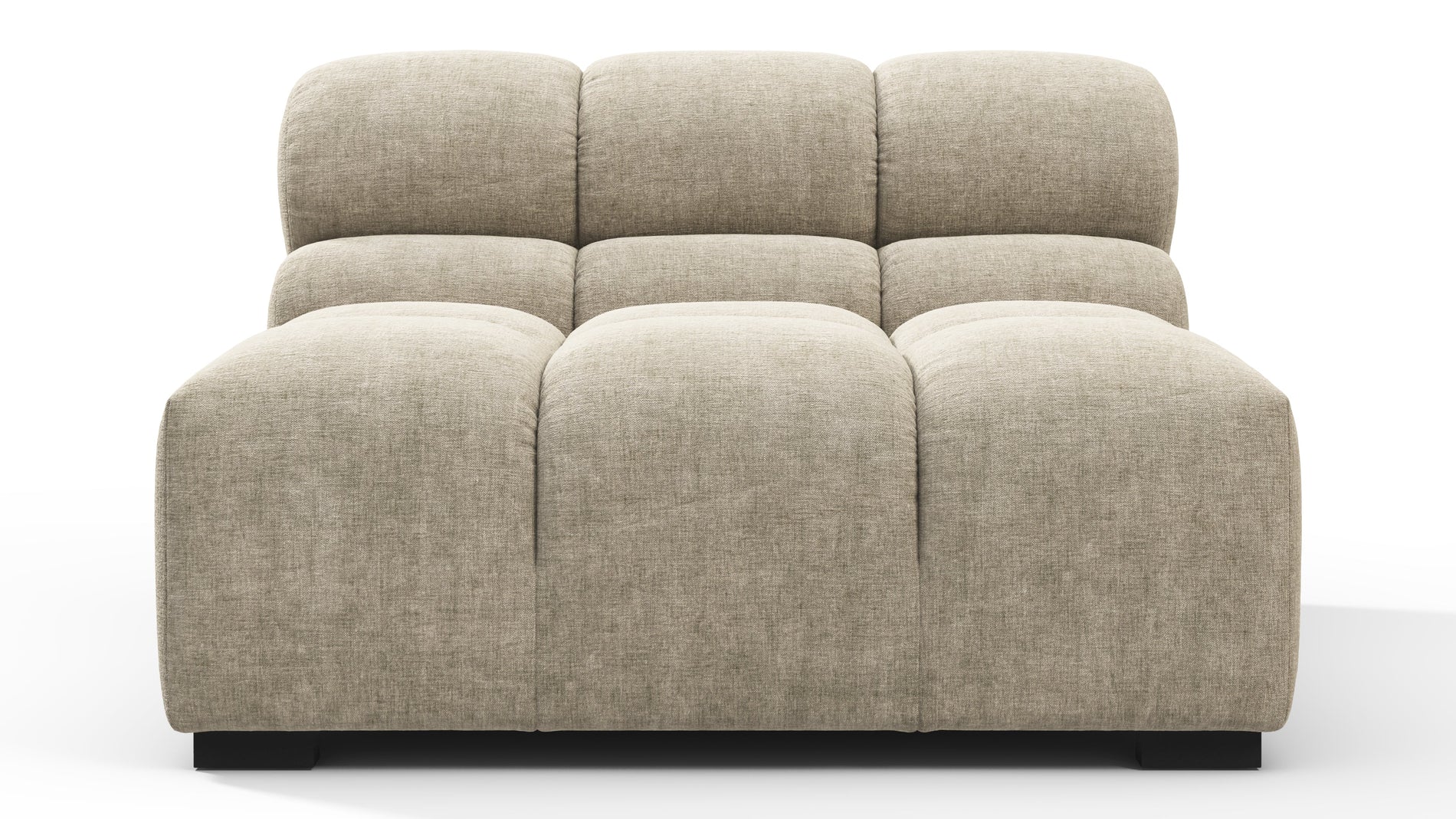 TuftyBeige Gray Chenille