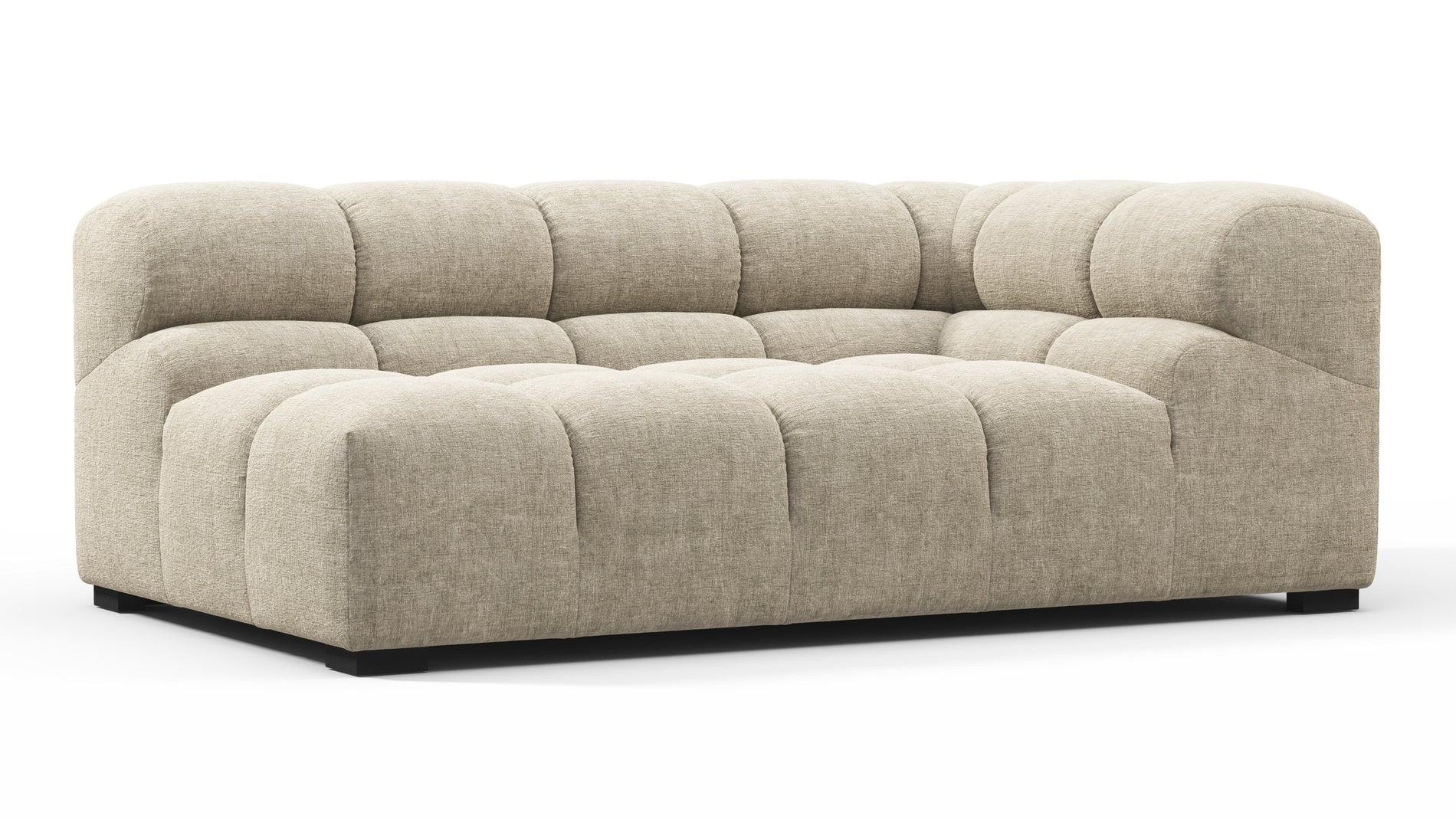 TuftyBeige Gray Chenille