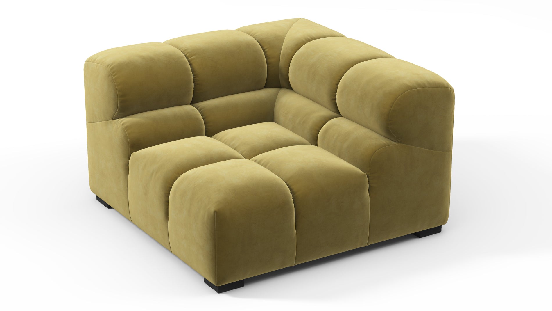 TuftyOlive Gold Velvet