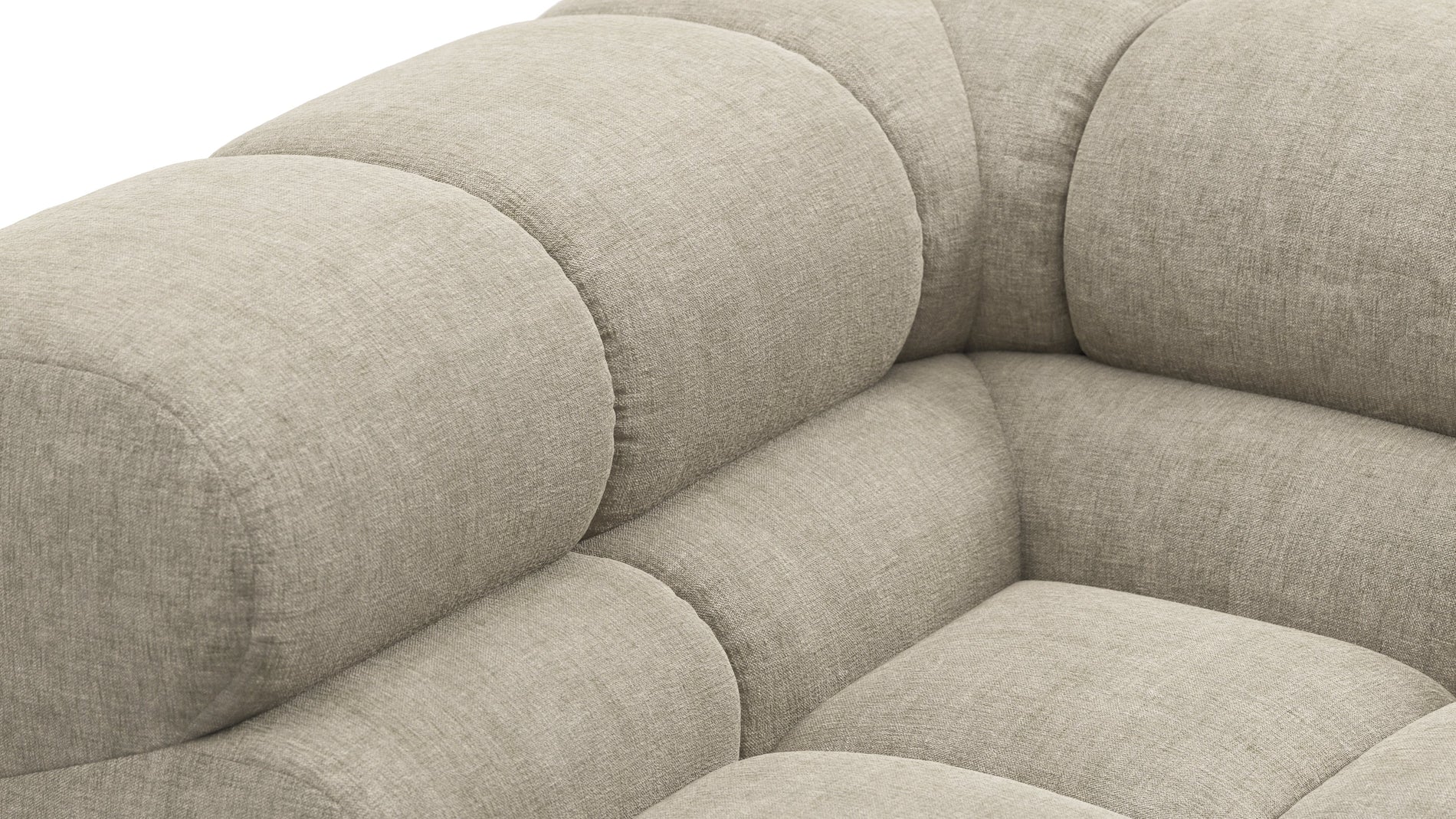 TuftyBeige Gray Chenille