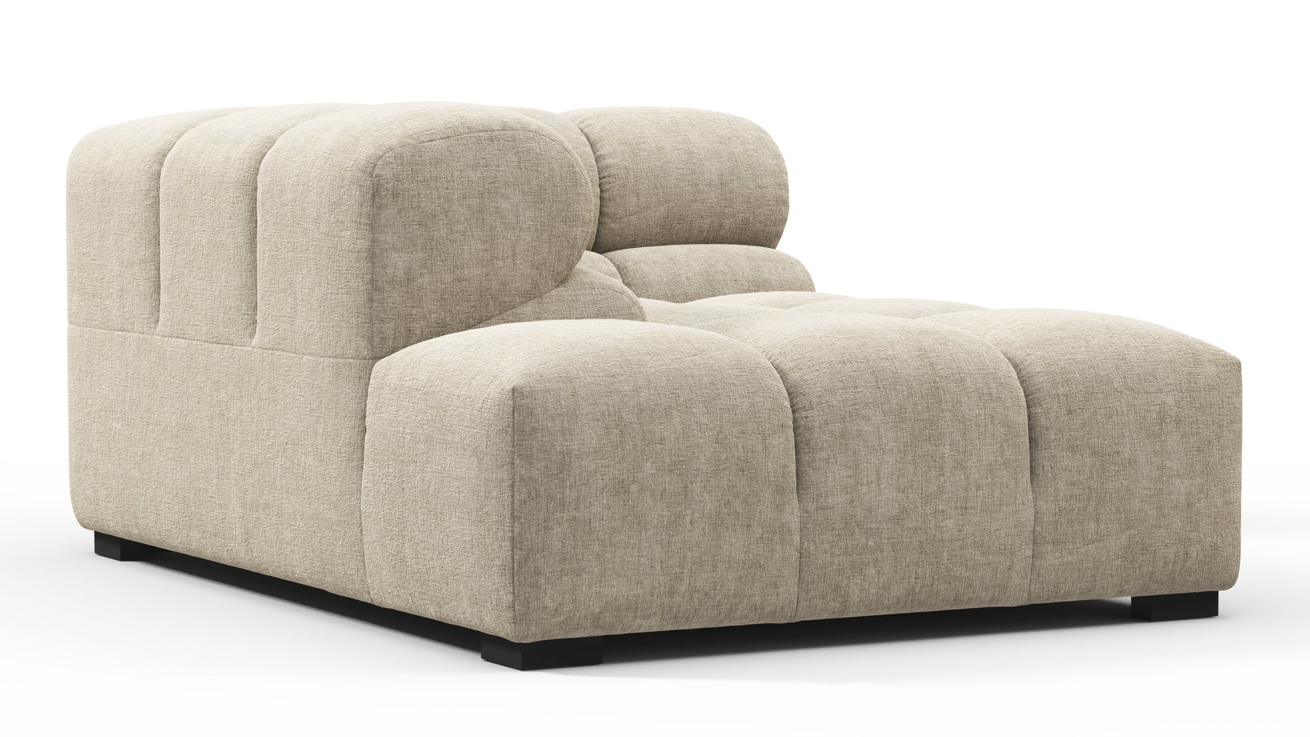TuftyBeige Gray Chenille