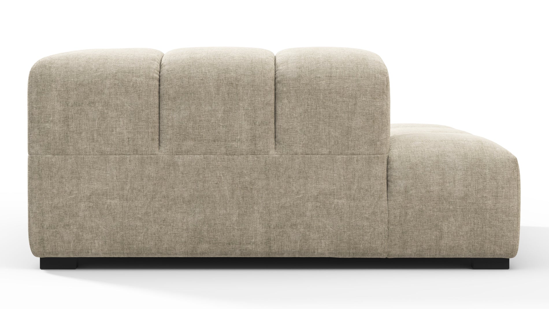 TuftyBeige Gray Chenille
