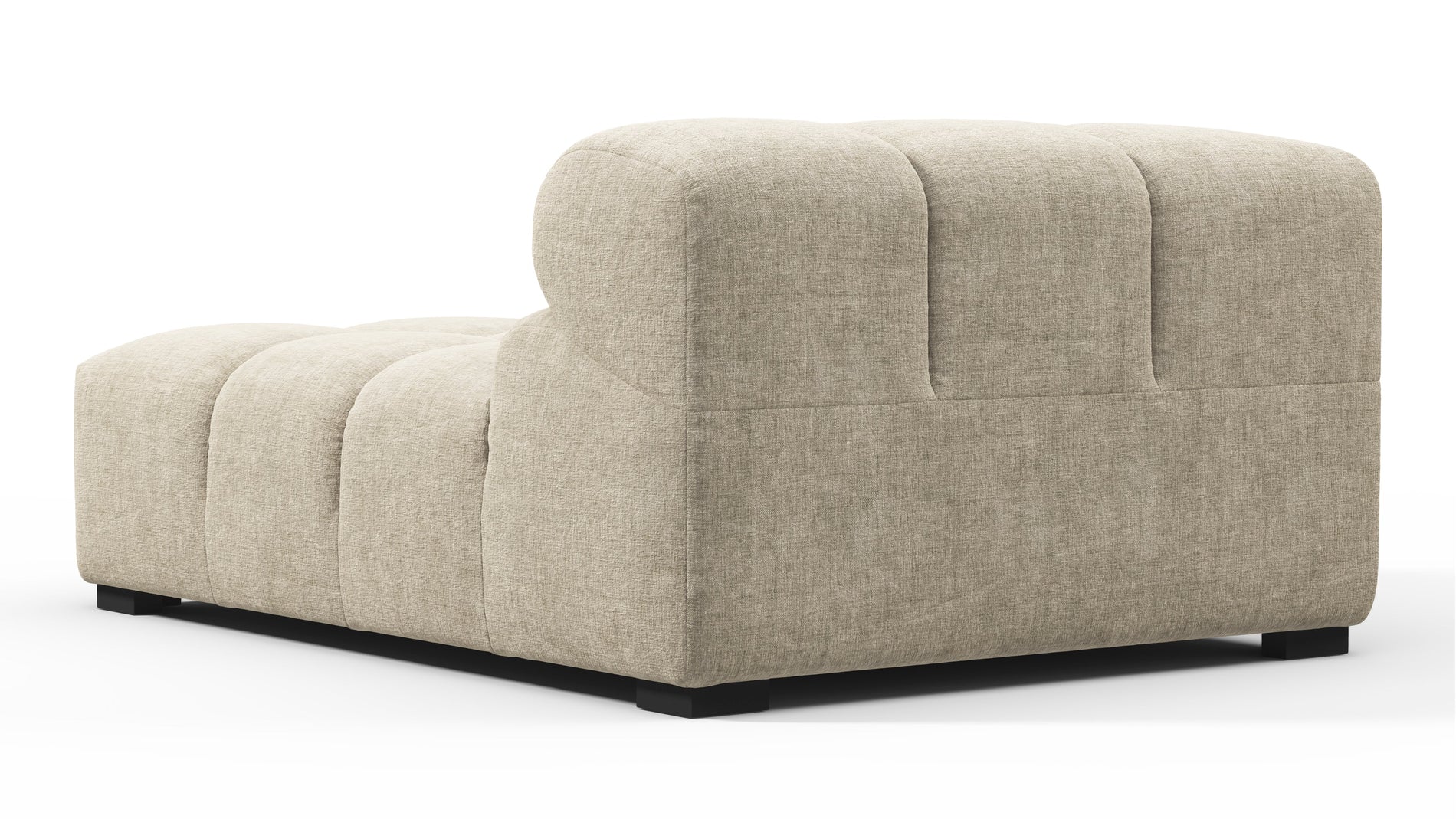TuftyBeige Gray Chenille
