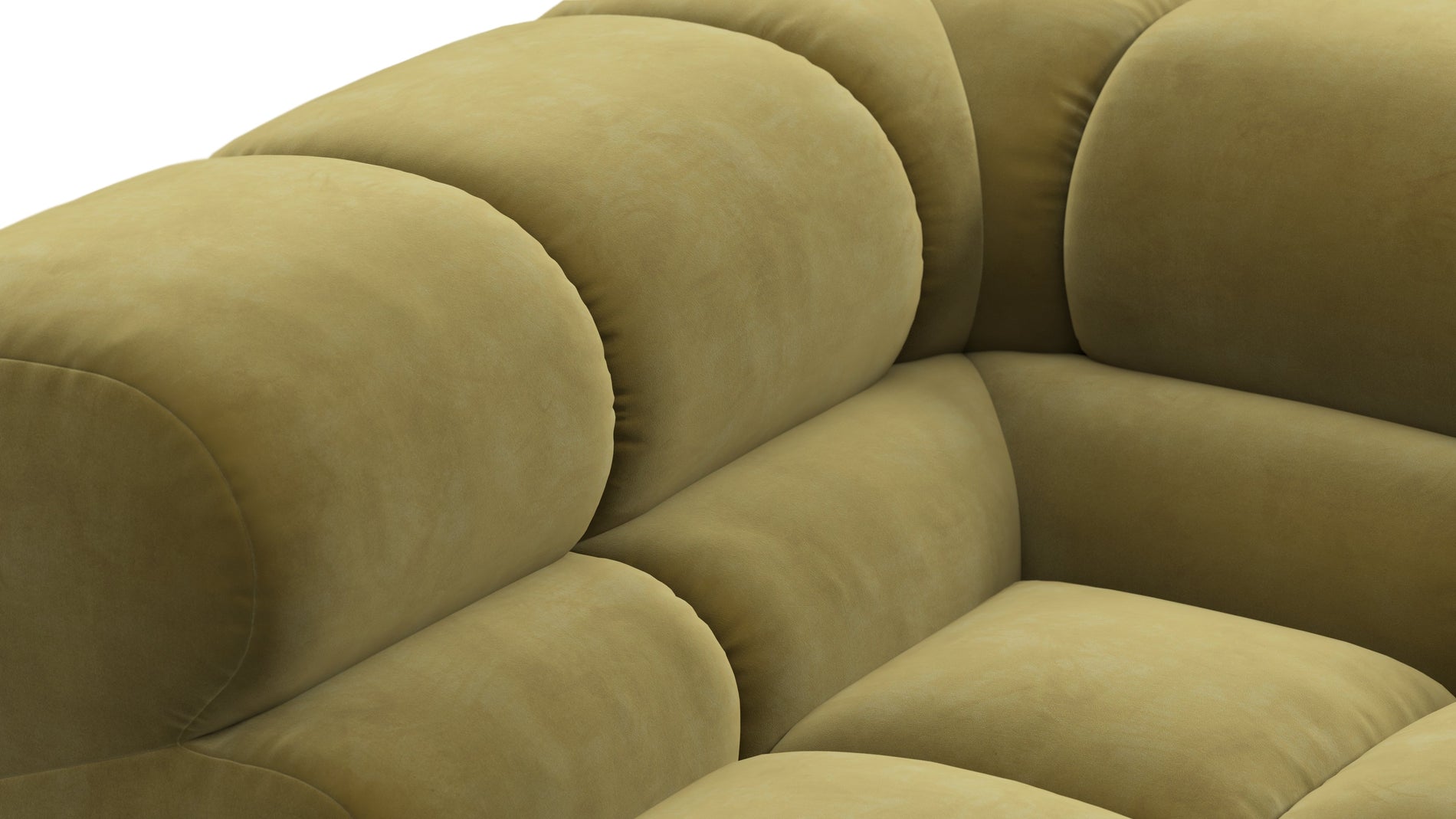 TuftyOlive Gold Velvet