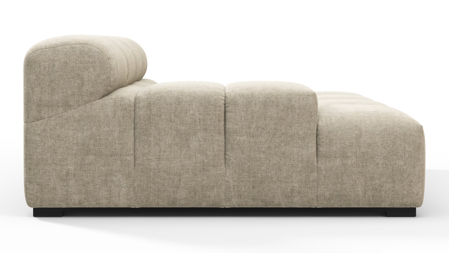 TuftyBeige Gray Chenille