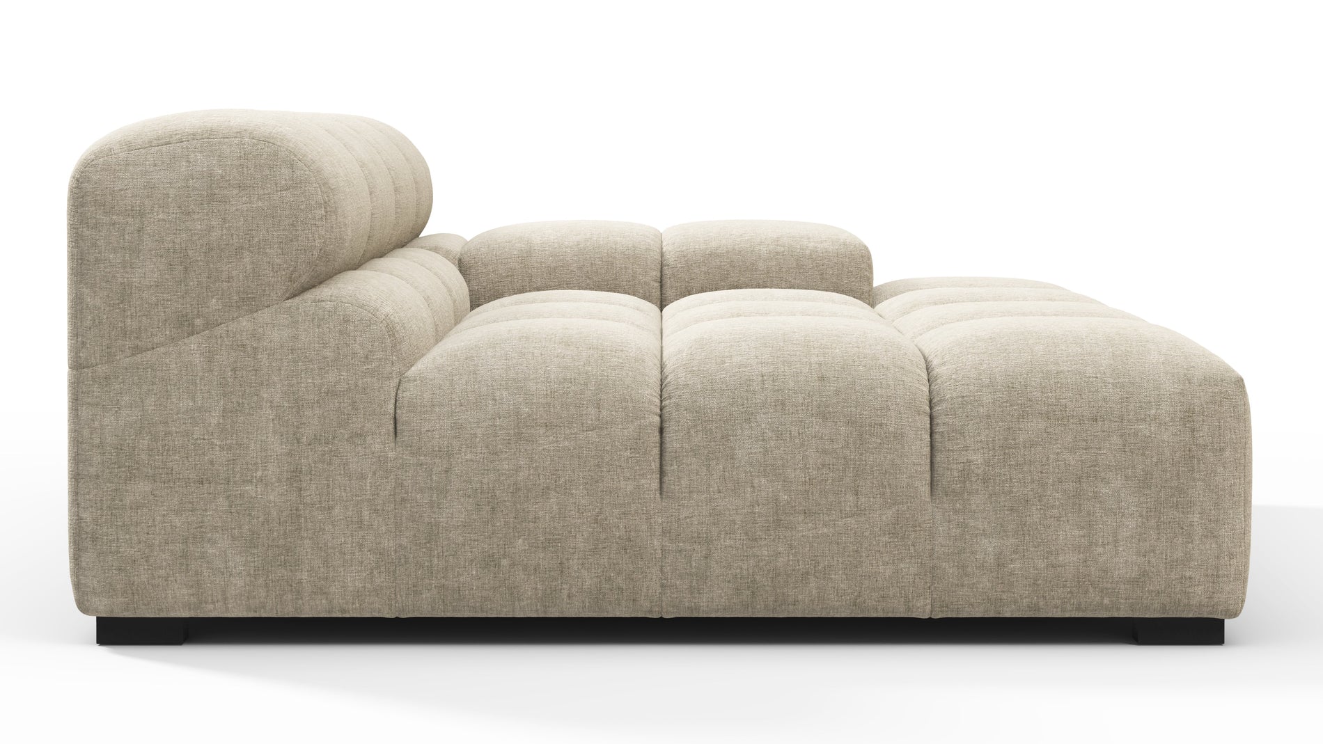 TuftyBeige Gray Chenille