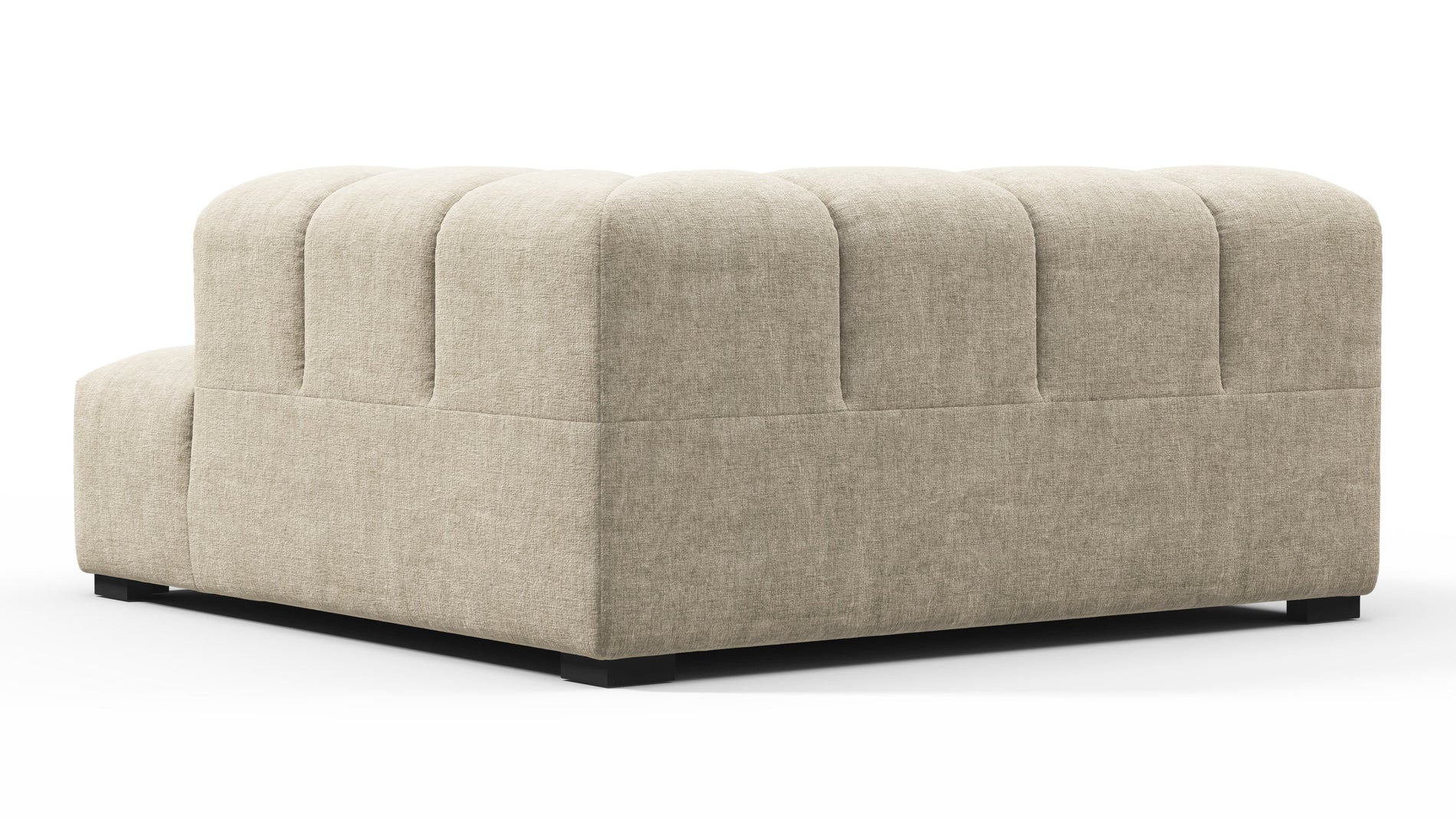 TuftyBeige Gray Chenille