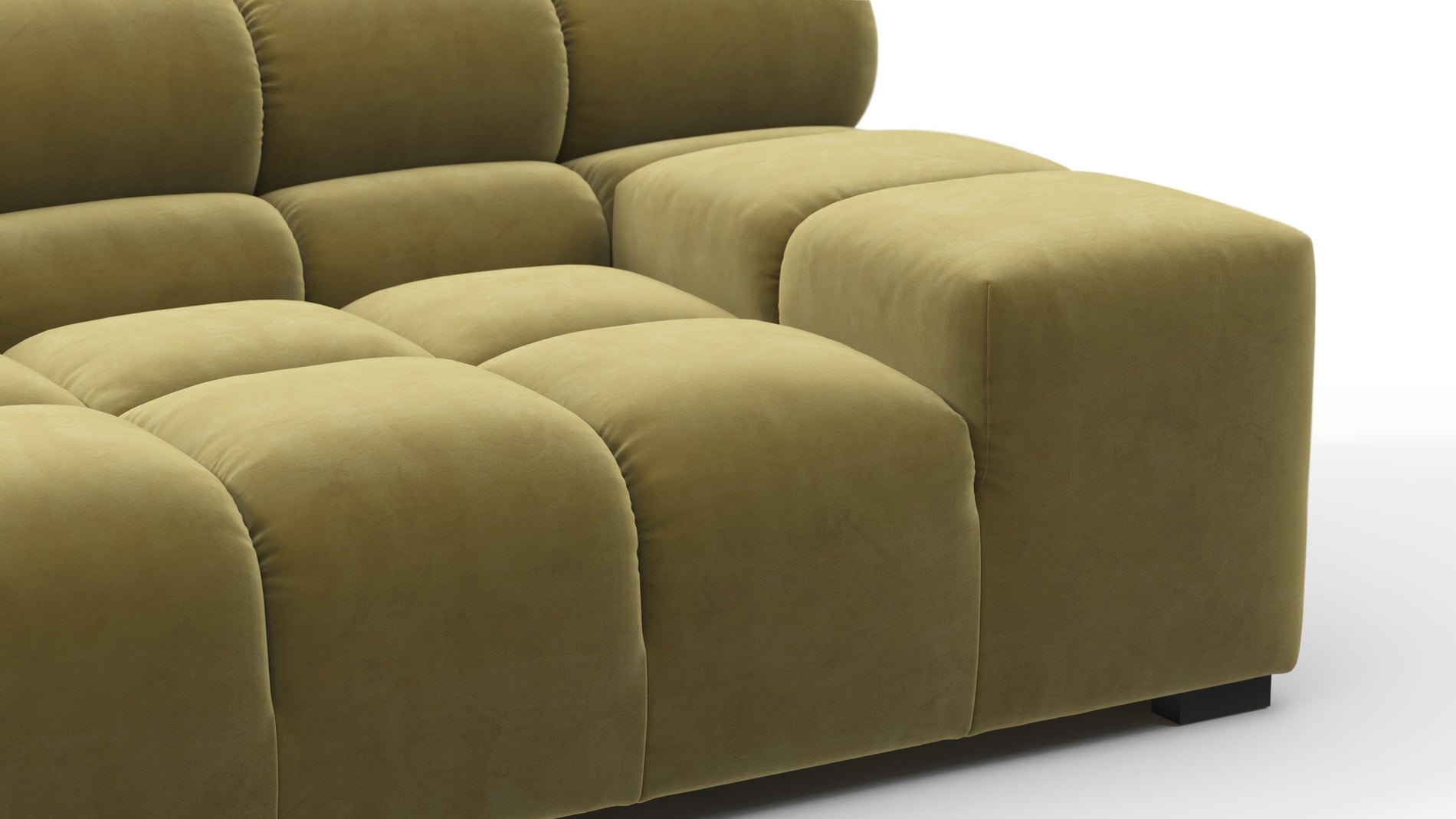 TuftyOlive Gold Velvet