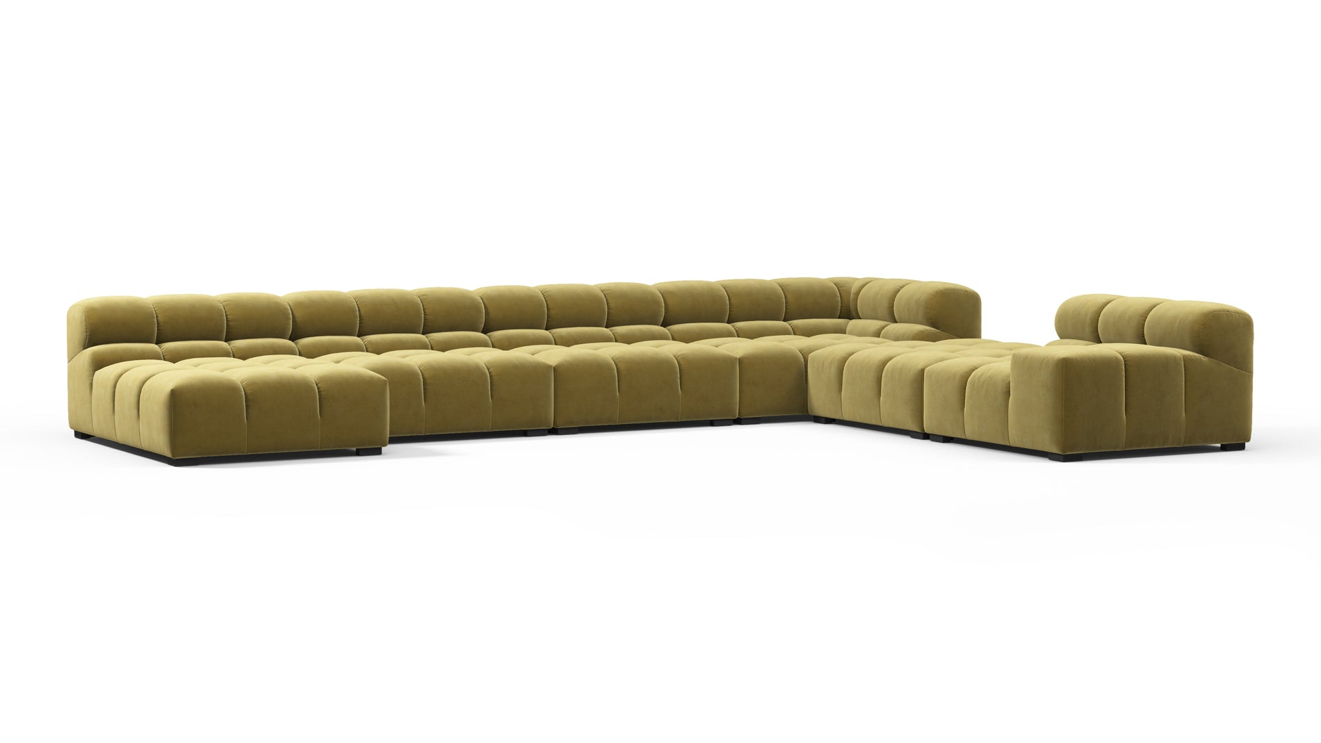 TuftyOlive Gold Velvet