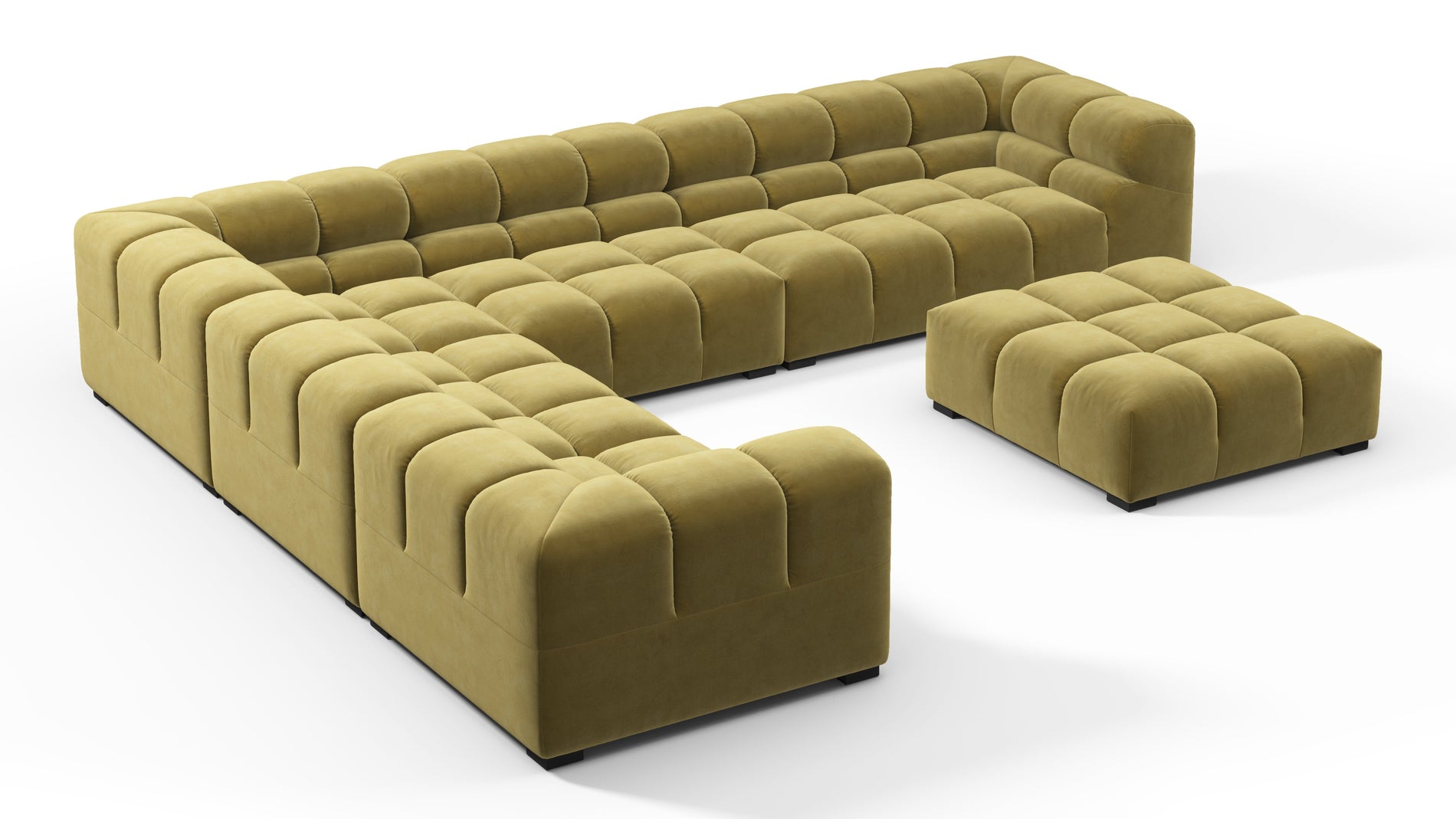 TuftyOlive Gold Velvet