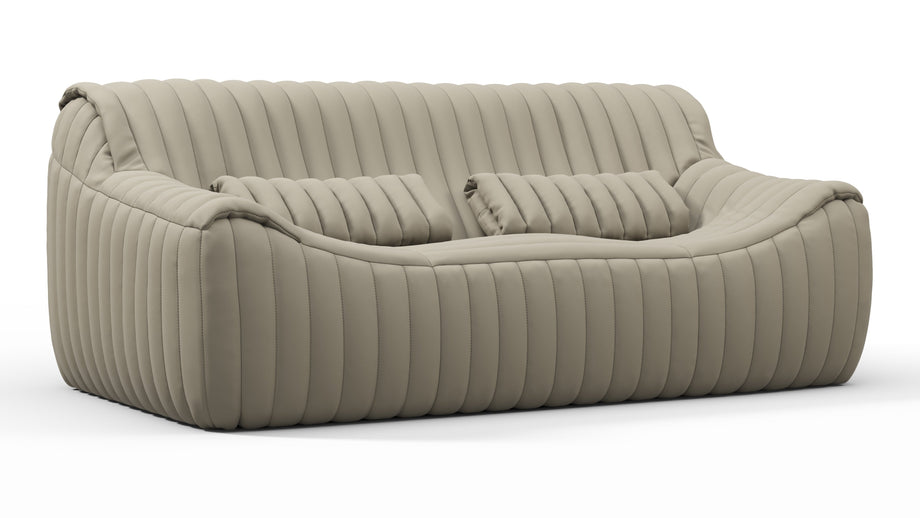 SandraBeige Gray Vegan Leather