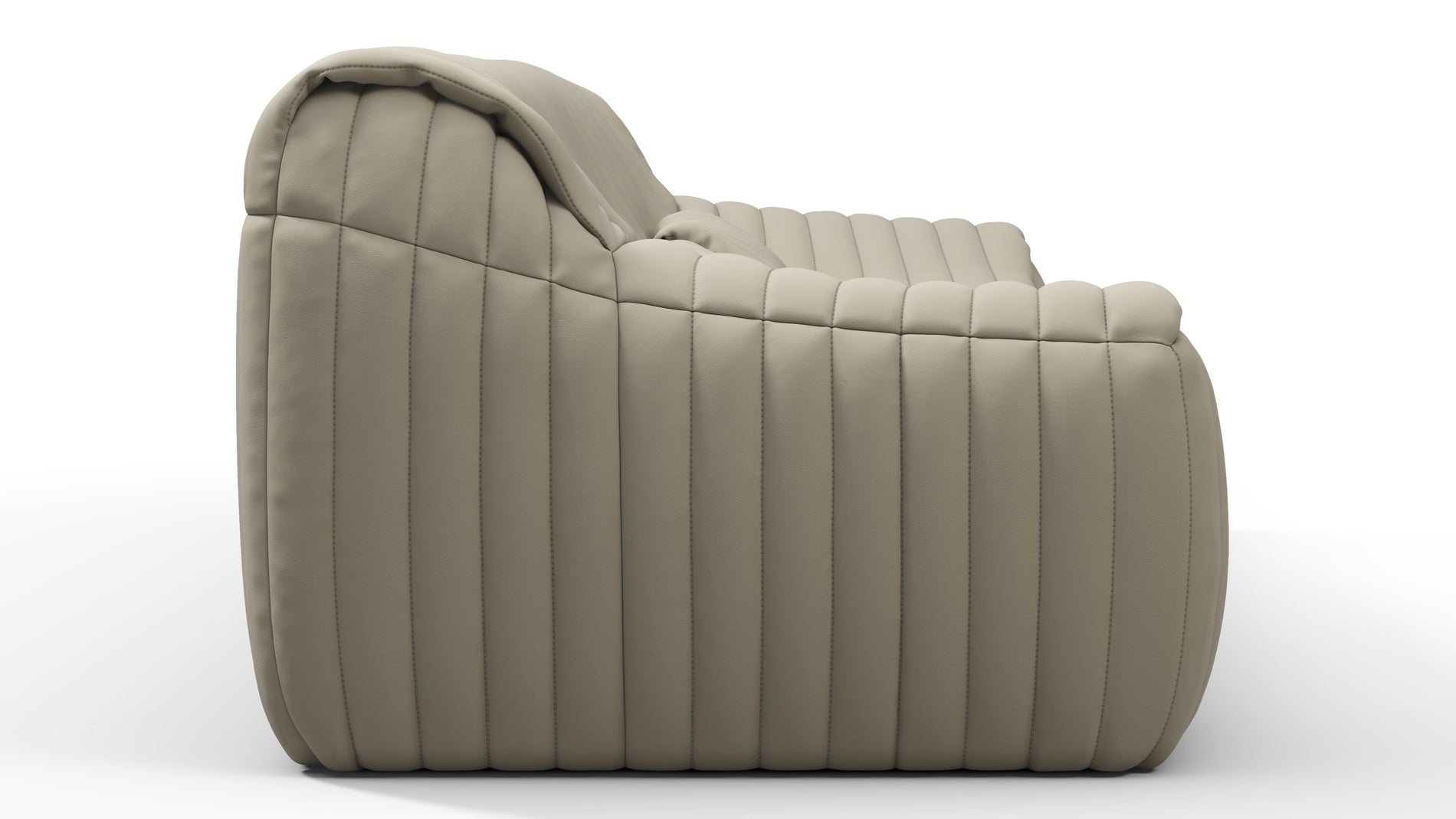 SandraBeige graues veganes Leder