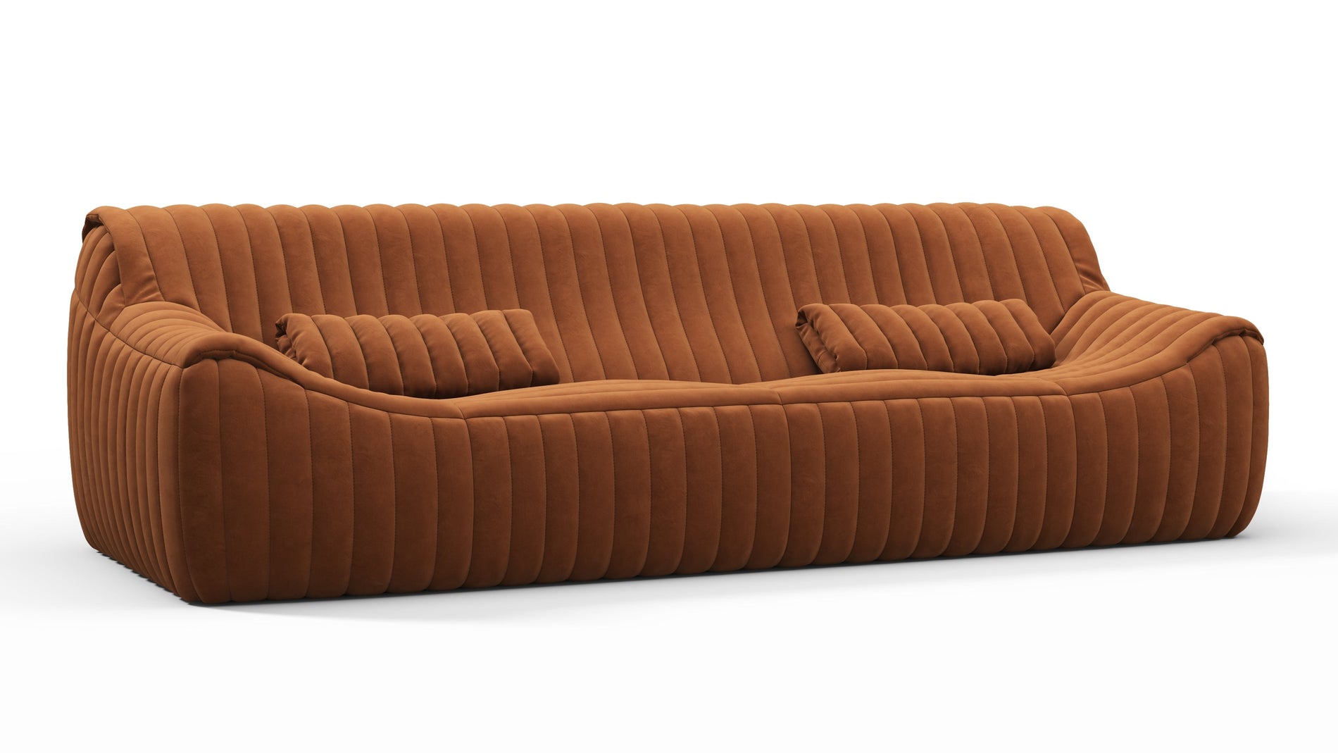 SandraVerbrannte orange vegane Wildleder