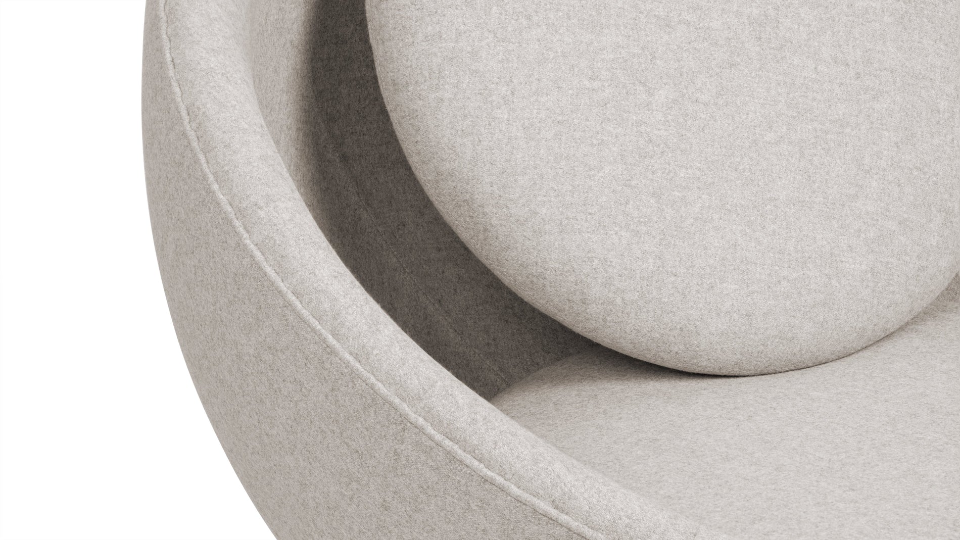 DelphiDelphi - Delphi Bowl Chair, Wheat Gray Cashmere Wool