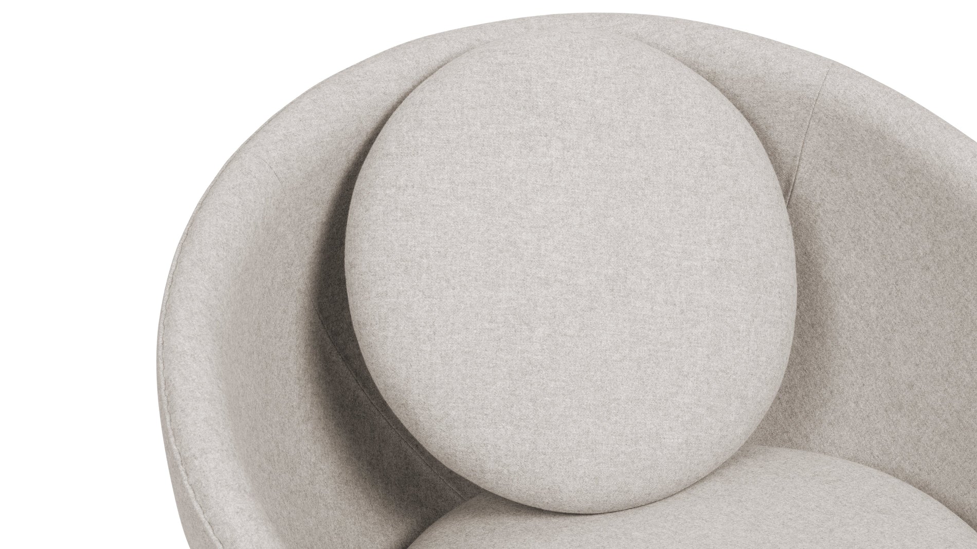 DelphiDelphi - Delphi Bowl Chair, Wheat Gray Cashmere Wool