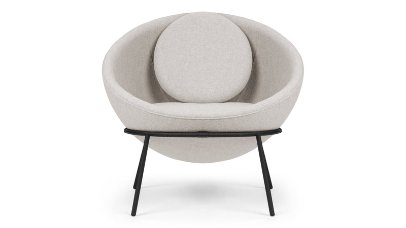 DelphiDelphi - Delphi Bowl Chair, Wheat Gray Cashmere Wool
