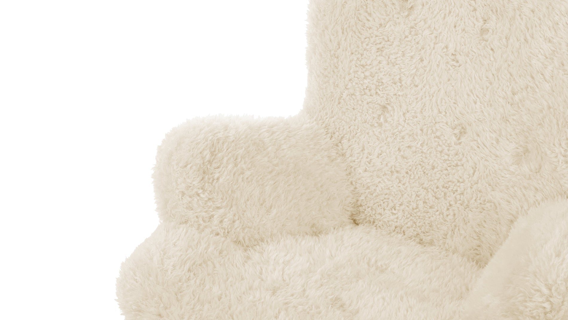 SilhouetteSilhouette - Silhouette -Sessel, weißes langes Haar Sherpa