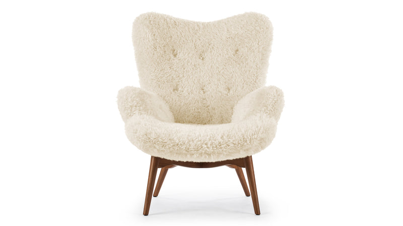 SilhouetteSilhouette - Silhouette -Sessel, weißes langes Haar Sherpa