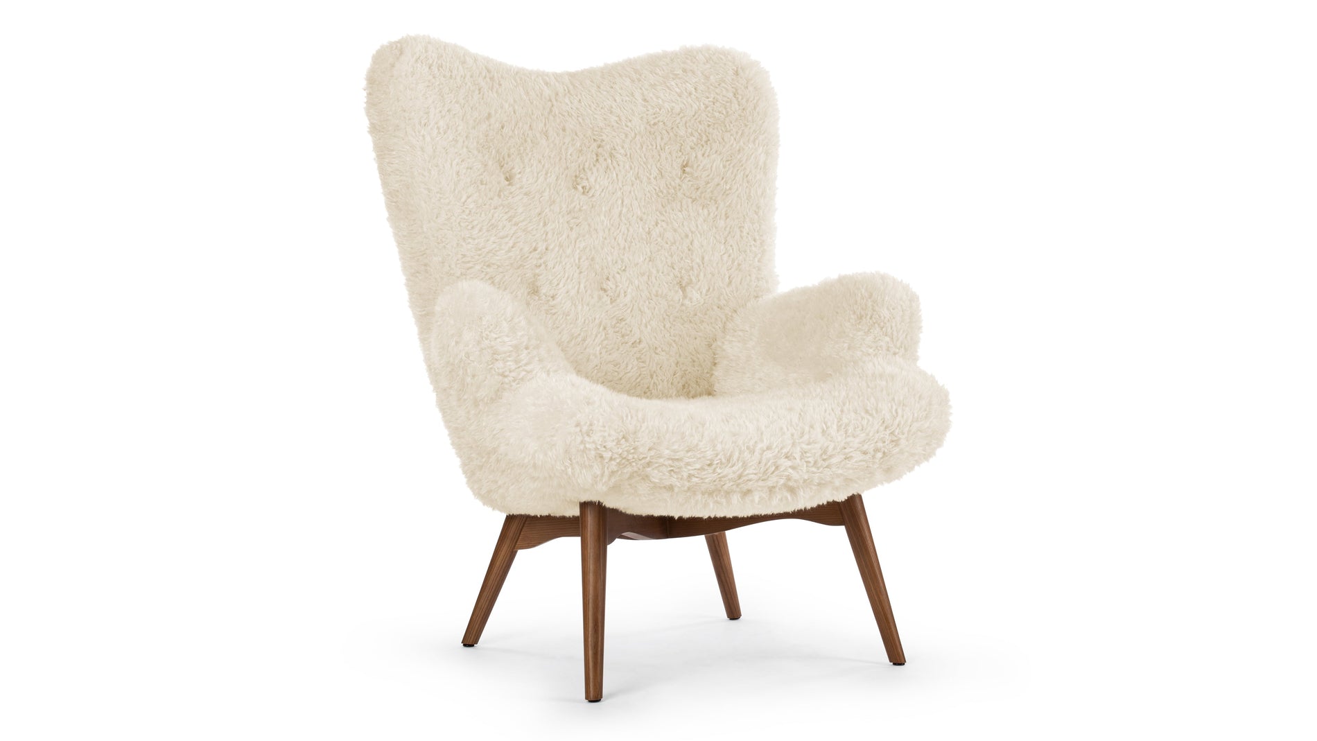 SilhouetteSilhouette - Silhouette -Sessel, weißes langes Haar Sherpa