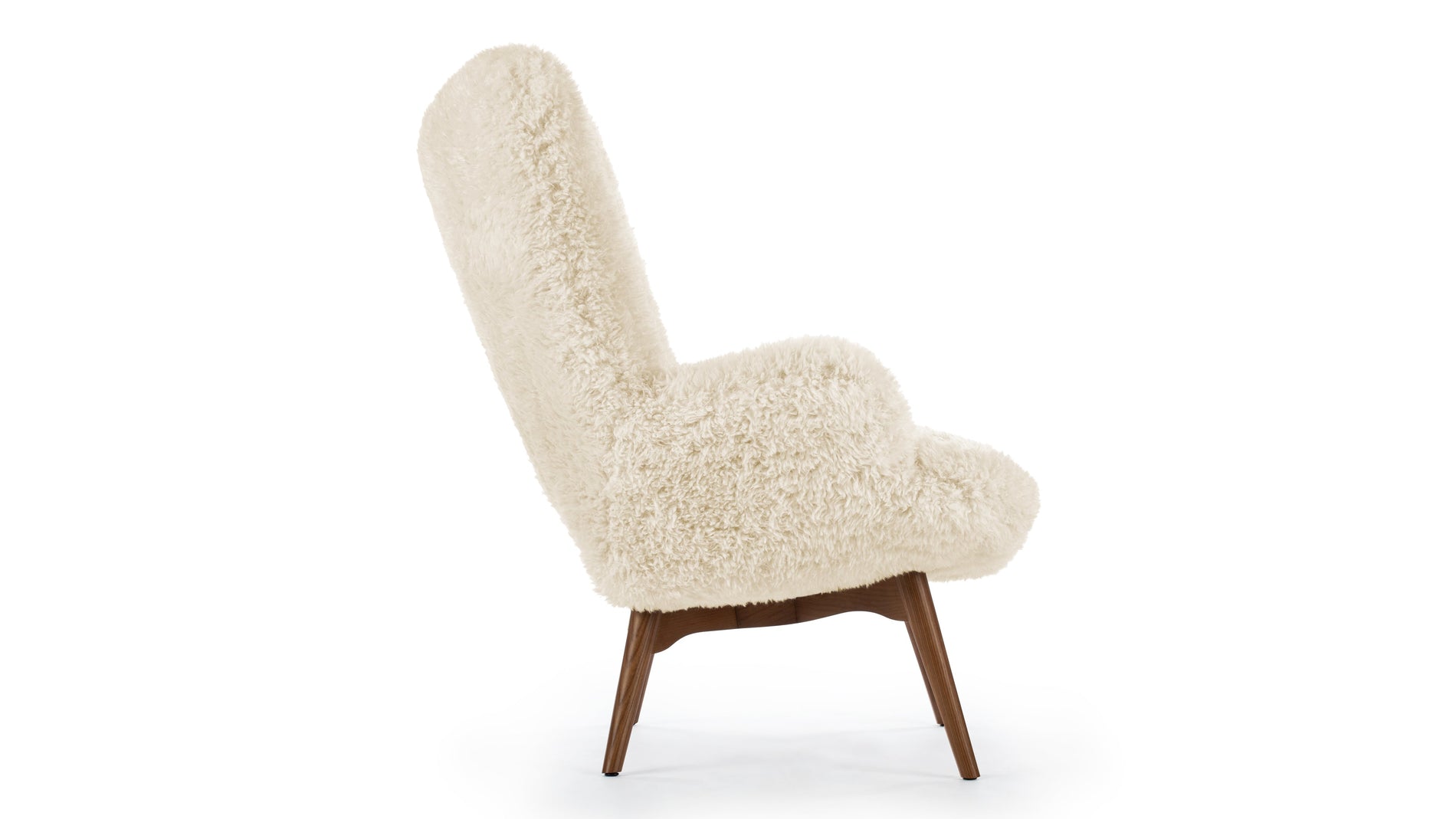 SilhouetteSilhouette - Silhouette -Sessel, weißes langes Haar Sherpa
