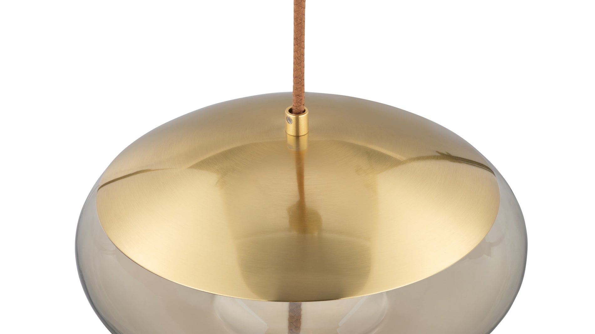 GenevaGeneva - Geneva Dome Pendant, Amber Glass