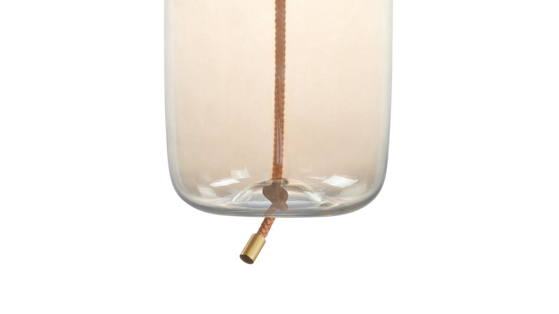 GenevaGeneva - Geneva Long Pendant, Amber Glass