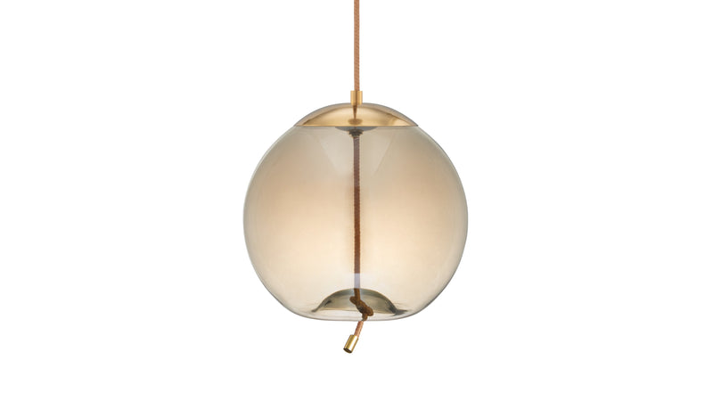 GenevaGeneva - Geneva Sphere Pendant, Amber Glass