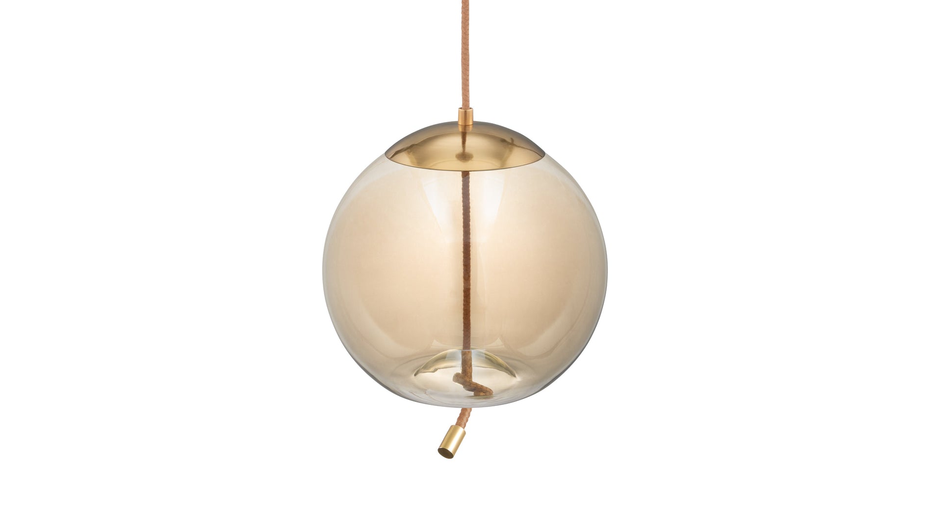 GenevaGeneva - Geneva Sphere Pendant, Amber Glass