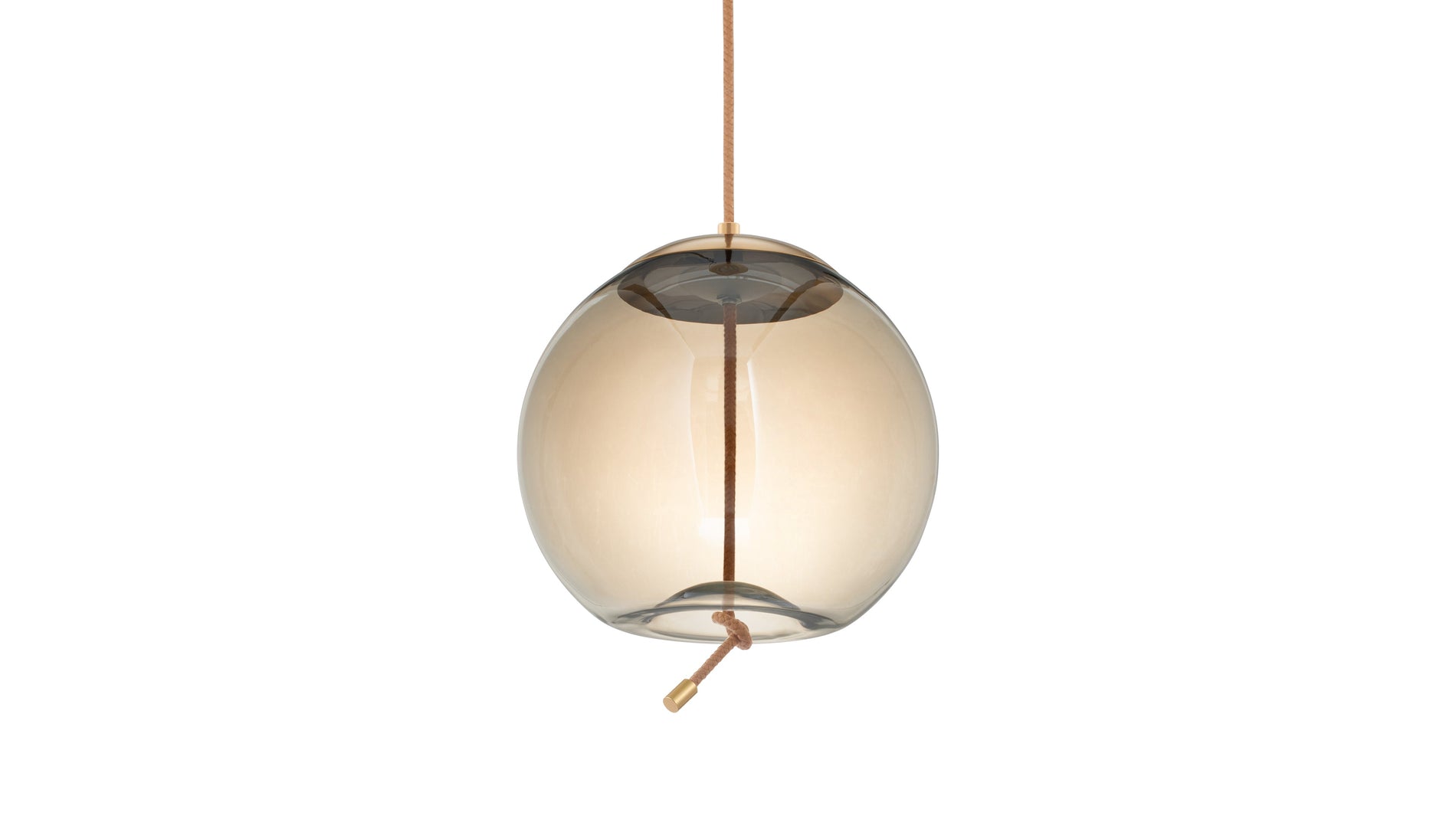 GenevaGeneva - Geneva Sphere Pendant, Amber Glass