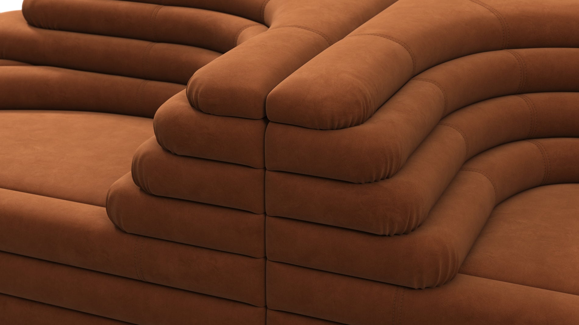 TerrazzaBurnt Orange Vegan Suede